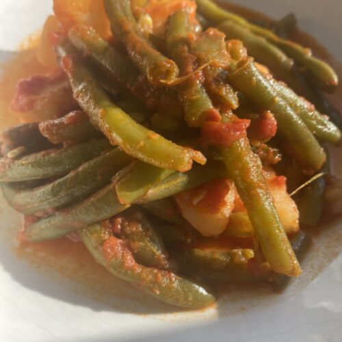 Italian Stewed String Beans - Frannie Loves Food