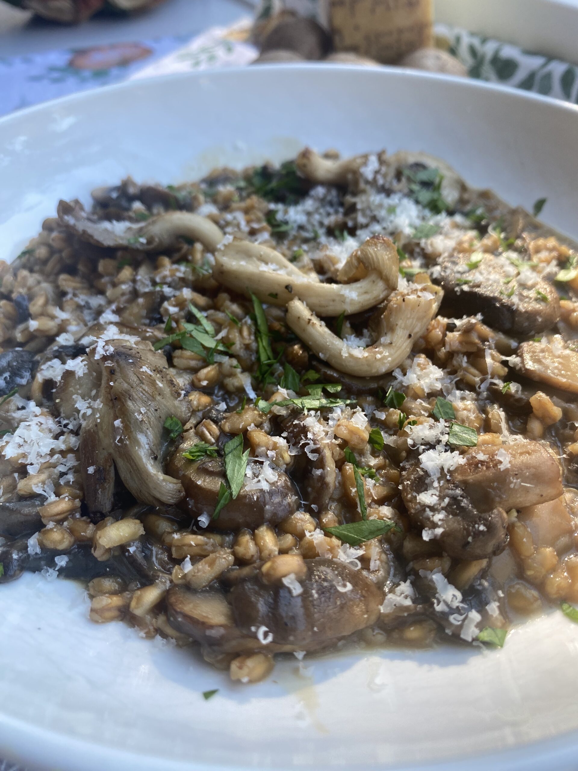 Healthy Italian Series Mushroom Farrotto Frannie Loves Food